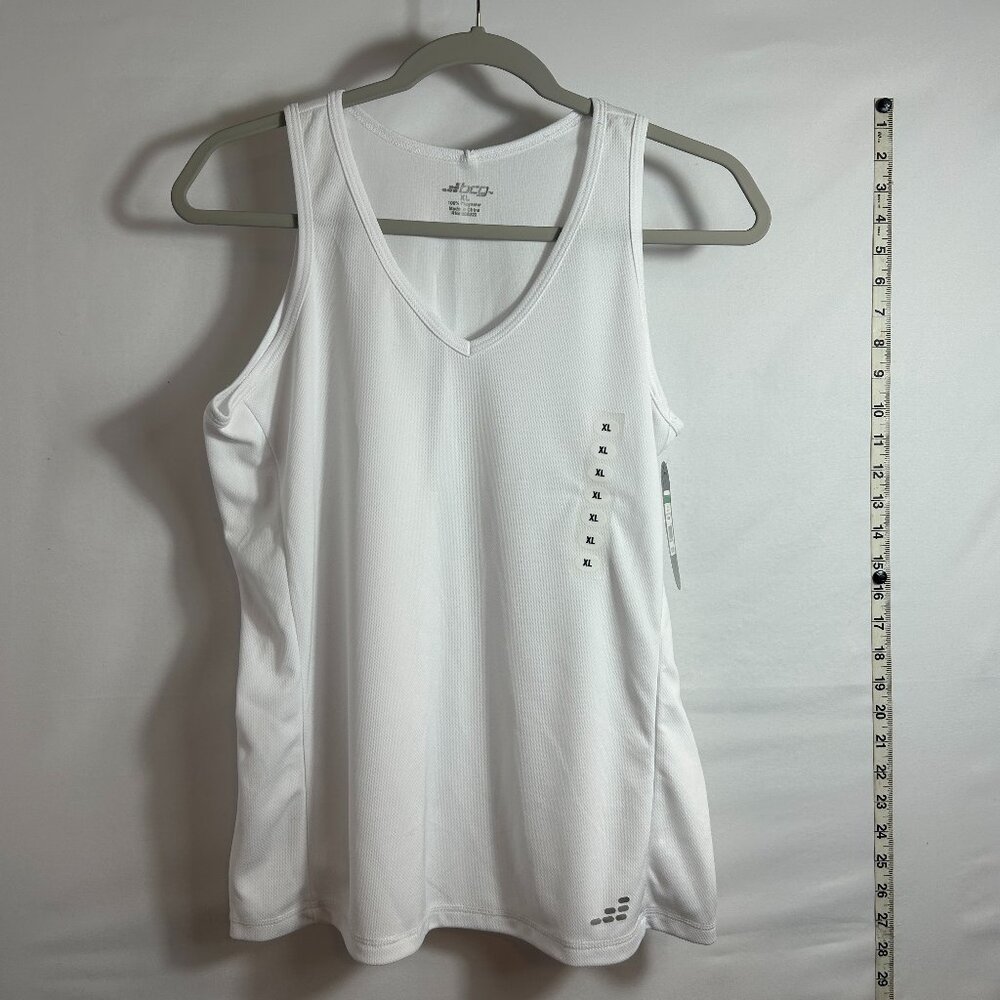 BCG BNWT women's athletic white tank top XL‎